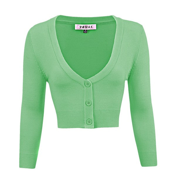 Women’s Cropped Bolero 3/4 Sleeve Cardigan | Zarnesh