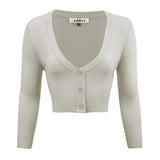 Women's Cropped Bolero 3/4 Sleeve Cardigan | Zarnesh
