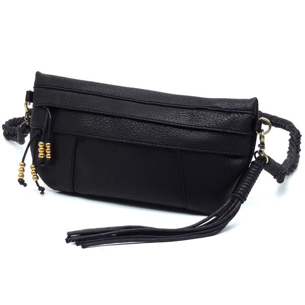 Women’s Crossbody Braided Multi Strap Tassel Shoulder Bag | Zarnesh