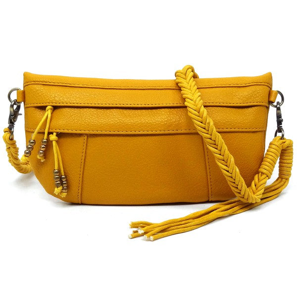 Women’s Crossbody Braided Multi Strap Tassel Shoulder Bag | Zarnesh