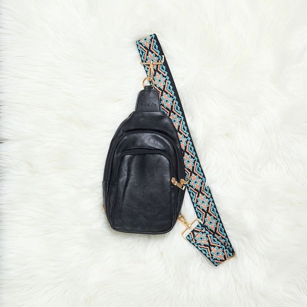 Mylah Crossbody Sling Vegan Leather Handbag - Zarnesh