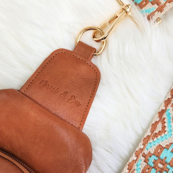 Mylah Crossbody Sling Vegan Leather Handbag - Zarnesh