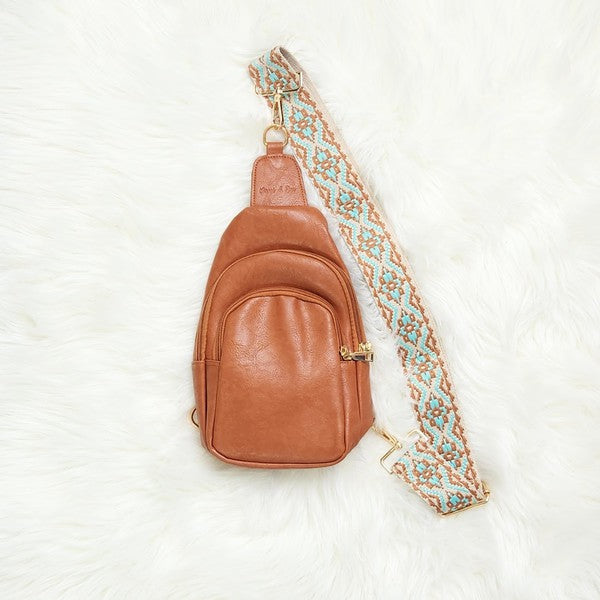Mylah Crossbody Sling Vegan Leather Handbag - Zarnesh