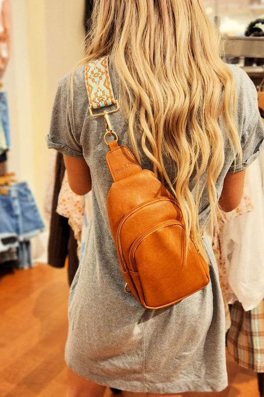 Mylah Crossbody Sling Vegan Leather Handbag - Zarnesh
