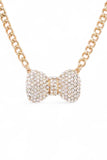 Women’s Crystal Bow Iconic Pendant Necklace | Zarnesh