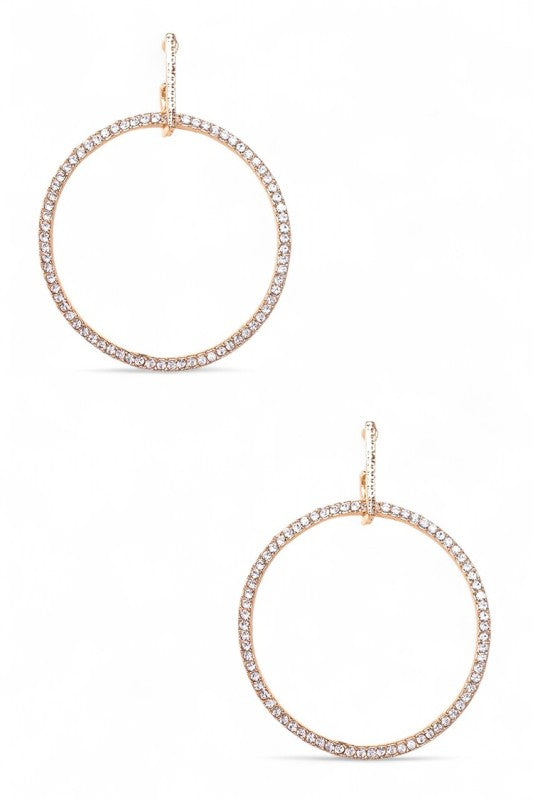 Women's  Crystal Hoop Earrings |  Zarnesh