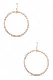 Women's  Crystal Hoop Earrings |  Zarnesh