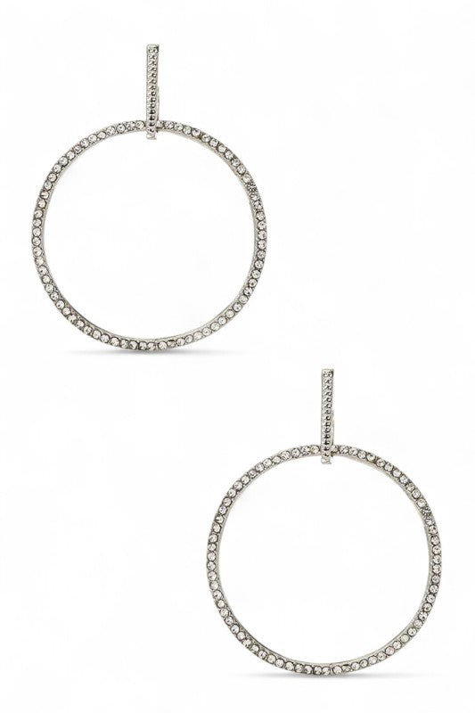 Women's  Crystal Hoop Earrings |  Zarnesh