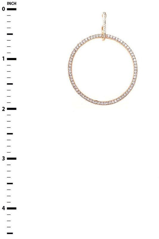 Women's  Crystal Hoop Earrings |  Zarnesh