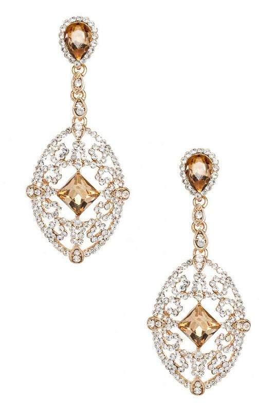 Women's  Crystal Statement Chandelier Earrings |  Zarnesh