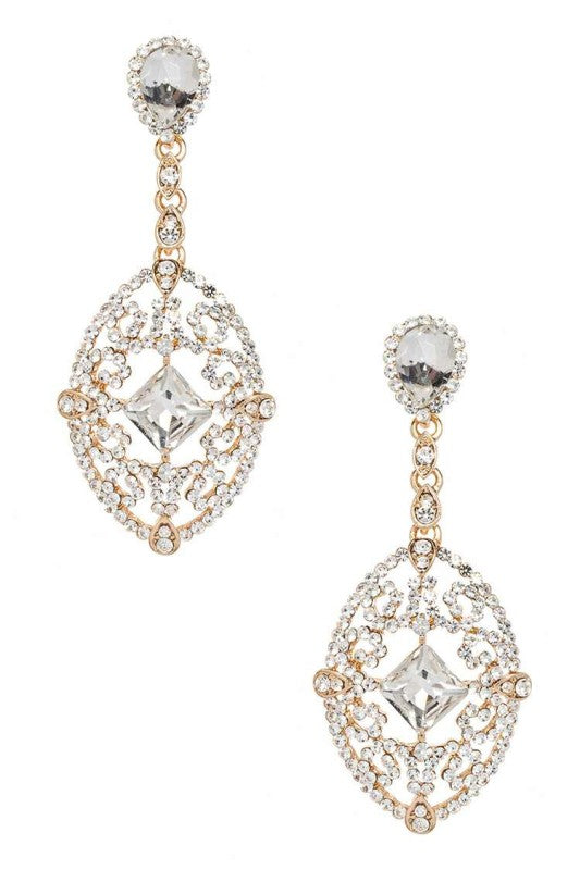 Women's  Crystal Statement Chandelier Earrings |  Zarnesh