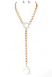 Women’s Crystal Teardrop Iconic Necklace Set | Zarnesh