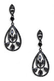 Women's  Crystal Teardrop Statement Earrings |  Zarnesh