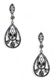 Women's  Crystal Teardrop Statement Earrings |  Zarnesh