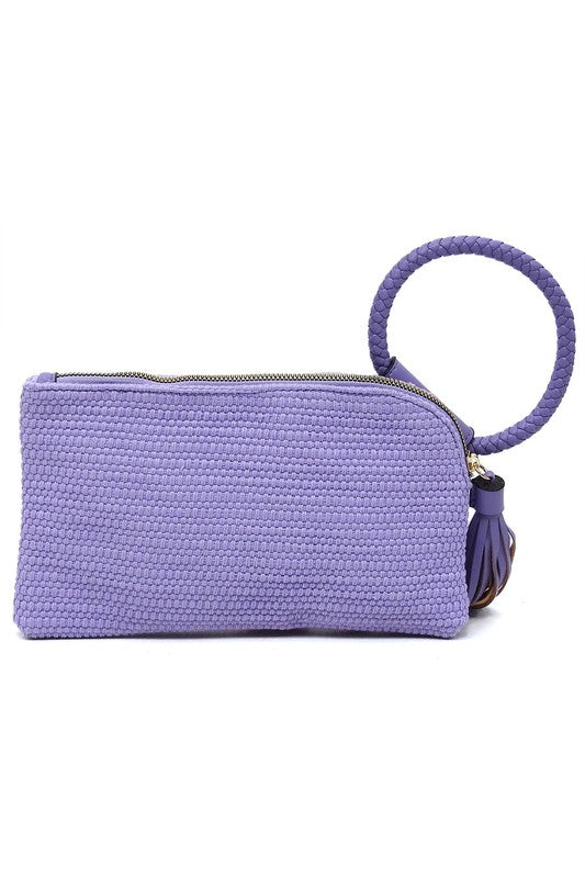 Women’s Cuff Handle Tassel Wristlet Clutch | Zarnesh