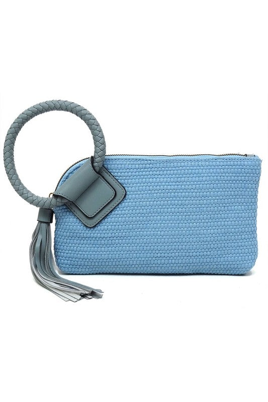 Women’s Cuff Handle Tassel Wristlet Clutch | Zarnesh