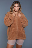 Women’s Daphne Borg Sherpa Fuzzy Zip Up Sherpa Jacket | Zarnesh