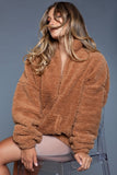 Women’s Daphne Borg Sherpa Fuzzy Zip Up Sherpa Jacket | Zarnesh