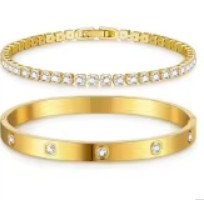 Women’s Dazzling Crystal Bracelet Set | Zarnesh

