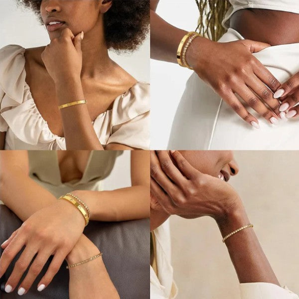 Women’s Dazzling Crystal Bracelet Set | Zarnesh


