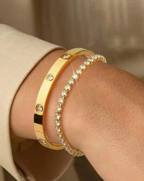 Women’s Dazzling Crystal Bracelet Set | Zarnesh

