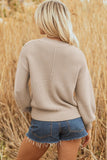 Women’s Delaney Pullover Textured Puff Sleeve Sweater | Zarnesh