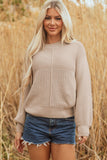 Women’s Delaney Pullover Textured Puff Sleeve Sweater | Zarnesh