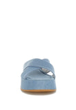 Women's Denim Flatform Slip Ons | Zarnesh