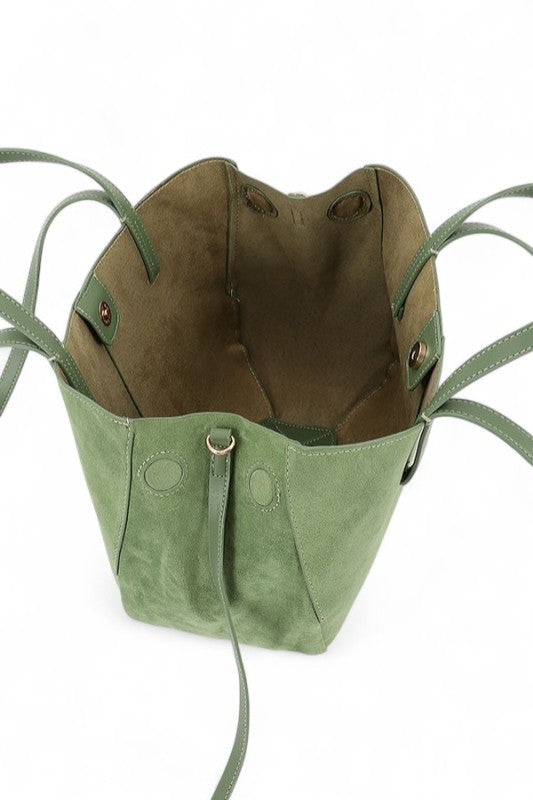 Women's Designer Faux Suede Multi Strap Tote Bag | Zarnesh