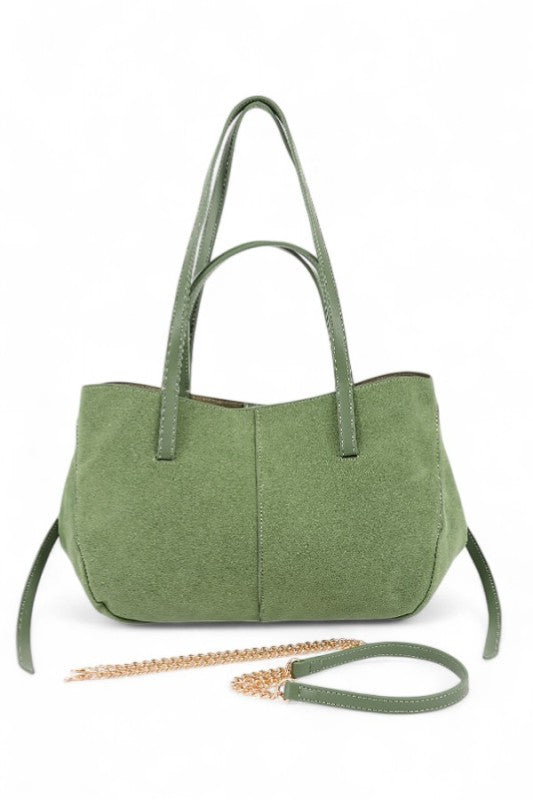Women's Designer Faux Suede Multi Strap Tote Bag | Zarnesh