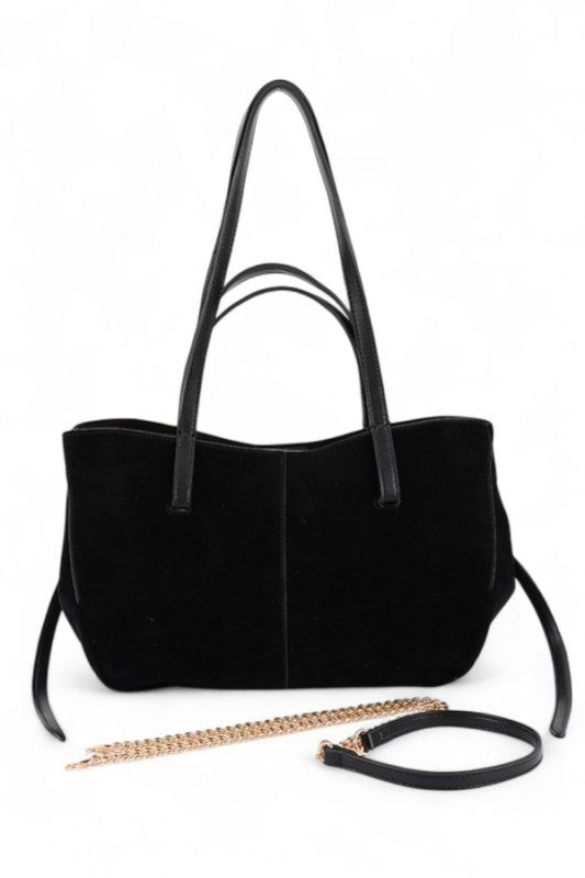 Women's Designer Faux Suede Multi Strap Tote Bag | Zarnesh