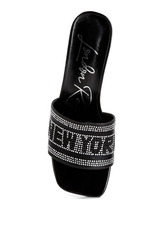 Women Studio 55 Diamante Embellished New York Sandals Zarnesh