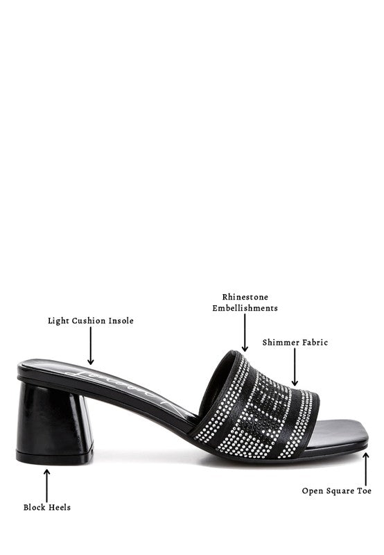 Women Studio 55 Diamante Embellished New York Sandals Zarnesh