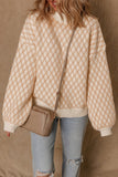 Women’s Diamond Ximena Rhombus Pattern Knit Sweater | Zarnesh