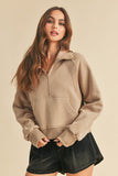 Women’s Dove Funnel Neck Half Zip | Zarnesh