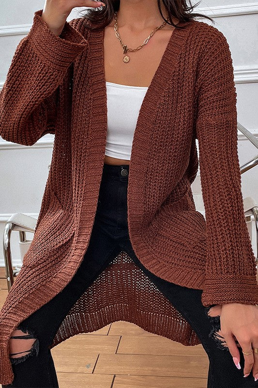 Women’s Dual Pocket Drop Shoulder Duster Cardigan | Zarnesh