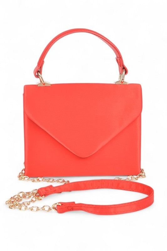 Women's Envelope Style Satin Crossbody Top Handle Bag | Zarnesh