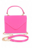 Women's Envelope Style Satin Crossbody Top Handle Bag | Zarnesh