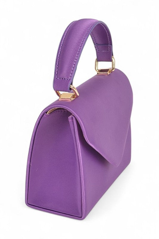 Women's Envelope Style Satin Crossbody Top Handle Bag | Zarnesh