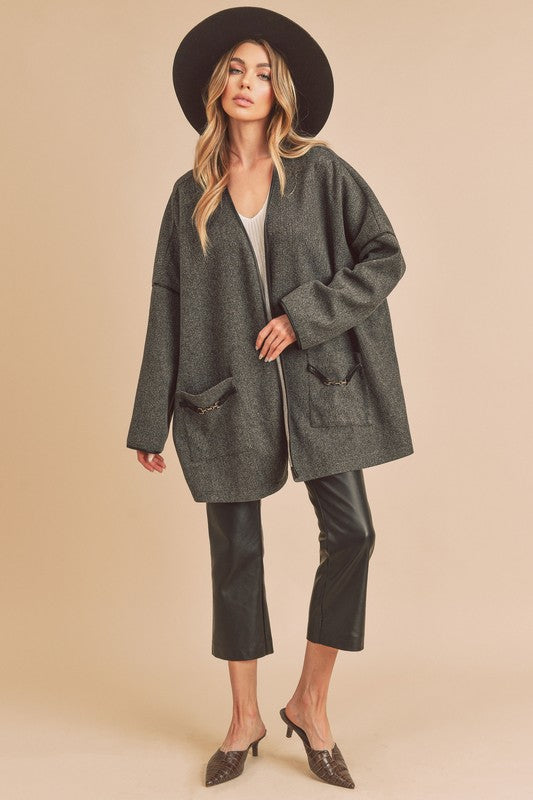 Women’s Esme Kimono Jacket Coat with Pocket | Zarnesh