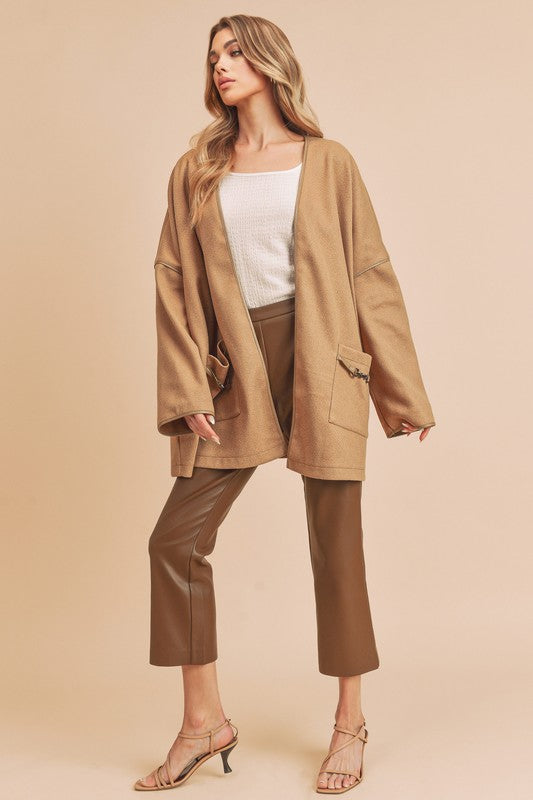Women’s Esme Kimono Jacket Coat with Pocket | Zarnesh