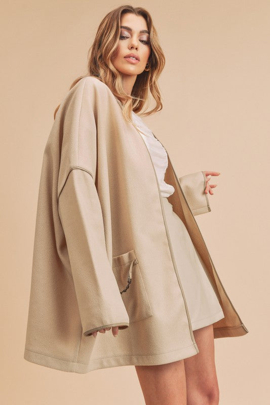 Women’s Esme Kimono Jacket Coat with Pocket | Zarnesh