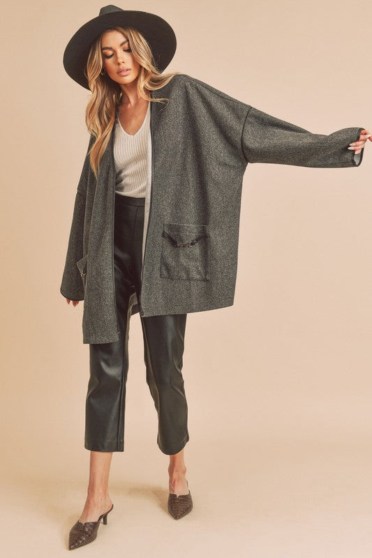 Women’s Esme Kimono Jacket Coat with Pocket | Zarnesh