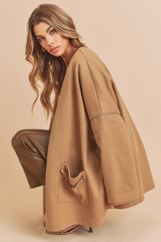 Women’s Esme Kimono Jacket Coat with Pocket | Zarnesh