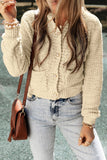 Women's Evie Pearl Buttons Popcorn Textured Sweater Cardigan | Zarnesh