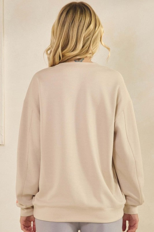 Women’s Faith Graphic with Bible Verse Print Sweatshirt | Zarnesh