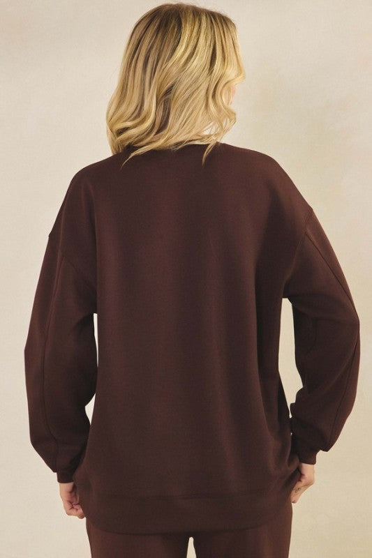 Women’s Faith Graphic with Bible Verse Print Sweatshirt | Zarnesh