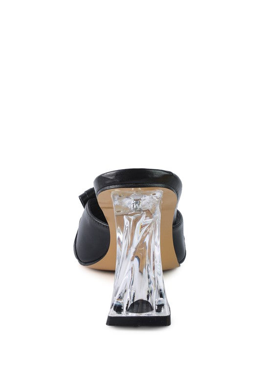 WOMEN'S FANTASY CLEAR HEEL JEWEL SANDAL | ZARNESH