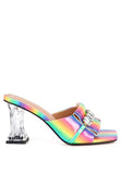 WOMEN'S FANTASY CLEAR HEEL JEWEL SANDAL | ZARNESH