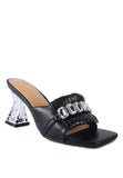 WOMEN'S FANTASY CLEAR HEEL JEWEL SANDAL | ZARNESH
